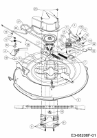 Ersatzteile MTD Rasentraktor Mnirider 76 RDHE Typ: 13B721SD600  (2020) Mähwerk D (30/76cm) 