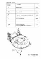 Ersatzteile MTD Benzin Rasenmäher mit Antrieb Advance 53 SPKVHW Typ: 12AKPN7D600  (2013) Motor bis 25.03.2013 