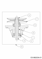 Ersatzteile MTD Rasentraktor Minirider 60 RD Typ: 13A625EC600  (2013) Messerspindel 618-06032 