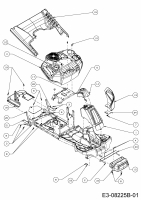 Ersatzteile WOLF-Garten Rasentraktor Scooter Pro Typ: 13B226HD650  (2015) Verkleidungen 