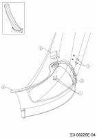 Ersatzteile WOLF-Garten Rasentraktor Scooter Pro Hydro Typ: 13A221HD650  (2017) Auswurfschacht 