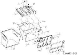Cub Cadet Ersatzteile Rasentraktoren CC 114 TA 13B226HD603  (2015) Grasfangeinrichtung