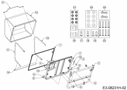 Ersatzteile MTD Rasentraktor Minirider 76 RDE Typ: 13A726SD600  (2020) Grasfangvorrichtung 