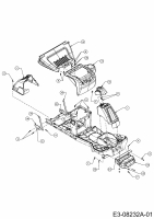 Ersatzteile Mastercut Rasentraktoren Mastercut 60 R Typ: 13A625SC659  (2015) Frontgewicht, Verkleidungen