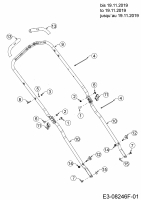 Ersatzteile MTD Benzin Rasenmäher mit Antrieb Advance 53 SPKVHW Typ: 12AKPN7D600 (2020) Holm bis 19.11.2019 