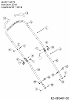 Ersatzteile MTD Benzin Rasenmäher mit Antrieb Advance 53 SPKVHW Typ: 12AKPN7D600 (2020) Holm ab 20.11.2019 