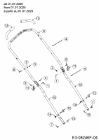 Ersatzteile MTD Benzin Rasenmäher mit Antrieb Advance 53 SPKVHW Typ: 12BKPN7D600 (2020) Holm ab 01.07.2020 