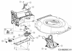 Ersatzteile MTD Benzin Rasenmäher mit Antrieb Advance 53 SPKVHW Typ: 12AKPN7D600  (2018) Getriebe, Keilriemen 