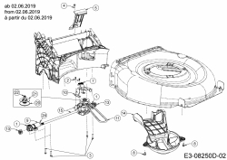 Ersatzteile MTD Benzin Rasenmäher mit Antrieb Advance 53 SPKVHW Typ: 12AKPN7D600 (2019) Getriebe, Keilriemen ab 02.06.2019 