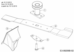 Ersatzteile WOLF-Garten Benzin Rasenmäher mit Antrieb Expert 53 BA V HW Typ: 12ABPV5L650  (2016) Messer, Messeraufnahme, Mulchstopfen ab 10.12.2015 