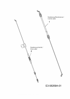 Ersatzteile WOLF-Garten Benzin Rasenmäher mit Antrieb Expert 46 BA Typ: 12A-K15E650  (2013) Bowdenzüge 