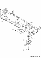Cub Cadet Ersatzteile Rasentraktoren CC 1022 KHT 13HP93AT603  (2015) Elektromagnetkupplung, Motorkeilriemenscheibe