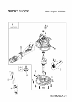 Ersatzteile MTD-Motoren Vertikal 1P65RHA Typ: 752Z1P65RHA  (2013) Rumpfmotor