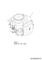 Cub Cadet Ersatzteile Rasentraktoren CC 1022 KHT 13AP91AT603  (2013) Motor Kohler