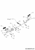 Ersatzteile MTD Rasentraktor LTEX 92 A Typ: 13AM98KE682  (2013) Pedalwelle 