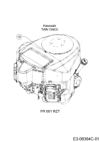 Cub Cadet Ersatzteile Zero Turn XZ5 L127 17AIEACL603 (2023) Motor Kawasaki