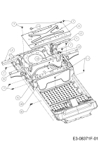 Cub Cadet Ersatzteile Zero Turn XZ2 127 17AICBYQ603  (2018) Sitzträger