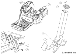 Cub Cadet Ersatzteile Zero Turn XZ2 127 17AICBYQ603  (2018) Deckel Lenksäule, Tankverkleidung
