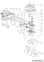 Cub Cadet Ersatzteile Zero Turn RZT S 42 17ADCBDS603  (2015) Vorderachse