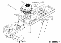 Cub Cadet Ersatzteile Zero Turn RZT L 50 17ARCACQ330  (2016) Choke- und Gaszug, Motorzubehör