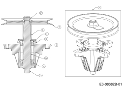 Cub Cadet Ersatzteile Zero Turn RZT S 46 17ARCBDT330  (2015) Messerspindel 618-05078A