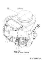 Cub Cadet Ersatzteile Zero Turn XZ1 127 17CICACQ603  (2019) Motor Kawasaki ab 15.04.2019