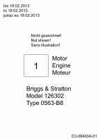 Ersatzteile MTD Benzin Vertikutierer VG 45 B Typ: 16CH6A0E678  (2013) Motor Briggs & Stratton bis 18.02.2013 