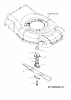Ersatzteile Mr.Gardener Motormäher mit Antrieb HWD 4546 TH Typ: 12C-J6AQ629  (2013) Messer