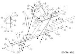 Ersatzteile MTD Motorhacke T/405 M Typ: 21AA46M3678  (2017) Holm, Schaltzug 