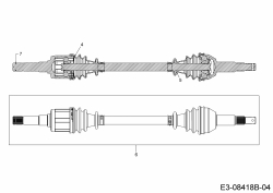 Ersatzteile Massey Ferguson Utility Vehicle MF 20 MD Typ: 37AK468D695R  (2016) Achsen hinten