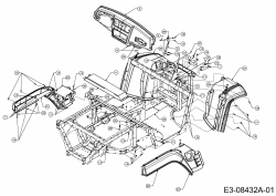 Ersatzteile Massey Ferguson Utility Vehicle MF 20 MD Typ: 37AK468D695R  (2016) Armaturenbrett, Verkleidungen