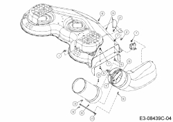 Ersatzteile Zubehör Zero Turn Grasfangeinrichtung für RZT 50 mit Mähwerk P (50/127cm) Typ: 19B70004100 (2016) Befestigung Auswurfschacht