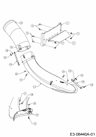 Ersatzteile Zubehör Zero Turn Grasfangeinrichtung für Z-Force 46 S mit Mähwerk H (46/117cm) Typ: 19A70021100  (2012) Auswurfschacht