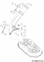 Ersatzteile Zubehör Zero Turn Grasfangeinrichtung für RZT 42 Typ: 19B70020OEM  (2013) Befestigung Auswurfschacht