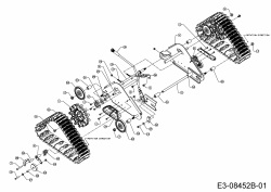 Ersatzteile WOLF-Garten Schneefräse Ambition SF 66 TE Typ: 31AY74T3650  (2015) Raupenantrieb 