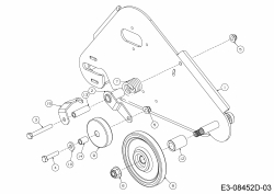 Ersatzteile MTD Schneefräse Optima ME 66 T Typ: 31BY7FT3678  (2020) Raupenantrieb rechts 