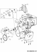 Ersatzteile WOLF-Garten Schneefräse Ambition SF 66 TE Typ: 31AY74T3650  (2016) Fahrantrieb, Fräsantrieb 