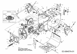 Cub Cadet Ersatzteile Schneefräsen 528 HD SWE 31AY55KY603  (2014) Fahrantrieb