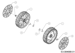 Cub Cadet Ersatzteile Schneefräsen 221 LHP 31AR2T6D603  (2019) Räder