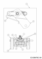 Ersatzteile MTD Rasentraktor 17.5/42 Typ: 13AN775S308  (2018) Bremse 