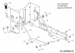 Ersatzteile Troy-Bilt Rasentraktoren Horse XP 46 Typ: 13WX79KT066  (2014) Mähwerksaushebung bis 18.05.2014