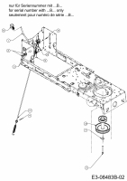 Ersatzteile MTD Rasentraktor Smart RF 125 Typ: 13CH765F600  (2014) Mähwerkseinschaltung, Motorkeilriemenscheibe (Seriennummer ...B...) 