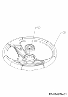 Ersatzteile Troy-Bilt Rasentraktoren TB 38 Typ: 13A177KF309  (2016) Lenkrad