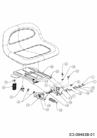 Ersatzteile Troy-Bilt Rasentraktoren Horse XP 46 Typ: 13AX79KT309  (2017) Sitzträger