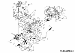 Ersatzteile Troy-Bilt Rasentraktoren Bronco 42 Typ: 13WX78KS066  (2015) Fahrantrieb