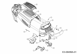 Ersatzteile MTD Rasentraktor 117/22 Typ: 13AT785T306  (2013) Motorhaube 5-Style 