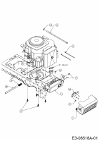Cub Cadet Ersatzteile Gartentraktoren GTX 1054 14AZ94AK330  (2013) Motorzubehör