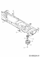 Ersatzteile Troy-Bilt Rasentraktoren TB 4220 Typ: 13AP90KS309  (2015) Elektromagnetkupplung, Motorkeilriemenscheibe