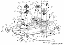 Cub Cadet Ersatzteile Rasentraktoren LTX 1042 13AP93AS330  (2015) Mähwerk S (42/107cm)