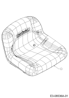 Cub Cadet Ersatzteile Rasentraktoren LTX 1042 13AX91AS330  (2012) Sitz